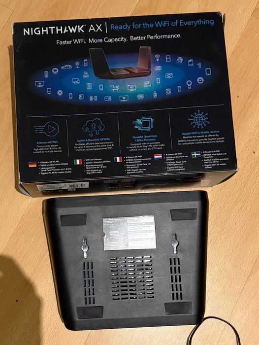 Używany Router Netgear Nighthawk WiFi AX6000 (RAX80).