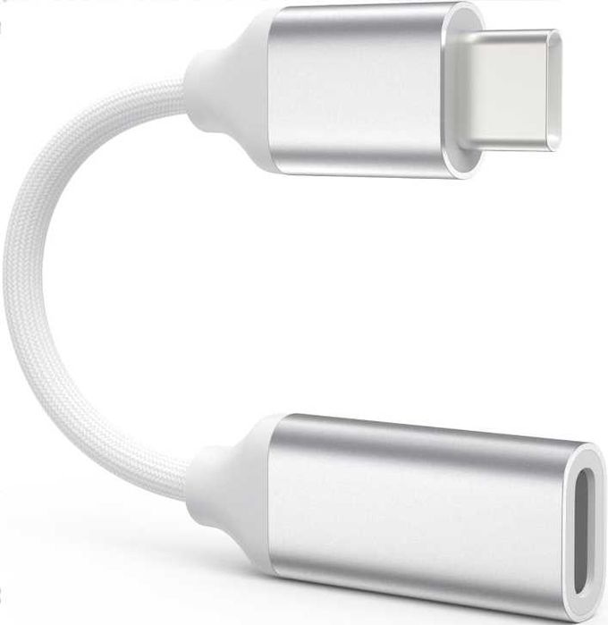 Adapter TechMatte Lightning (żeński) do USB-C (męski) – Ładowanie i Dane