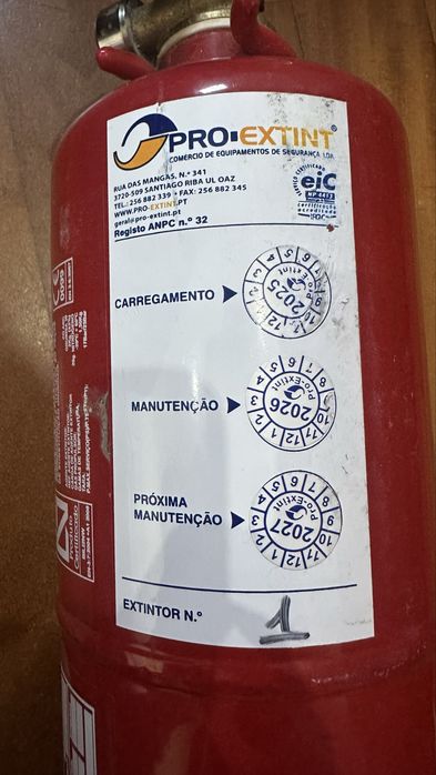 Extintor para TVDE