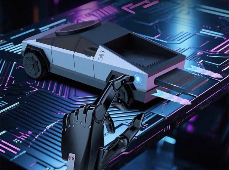 Магнітна док-станція Cyberdock 3-в-1 Cybertruck, IPhone AirPods Watch