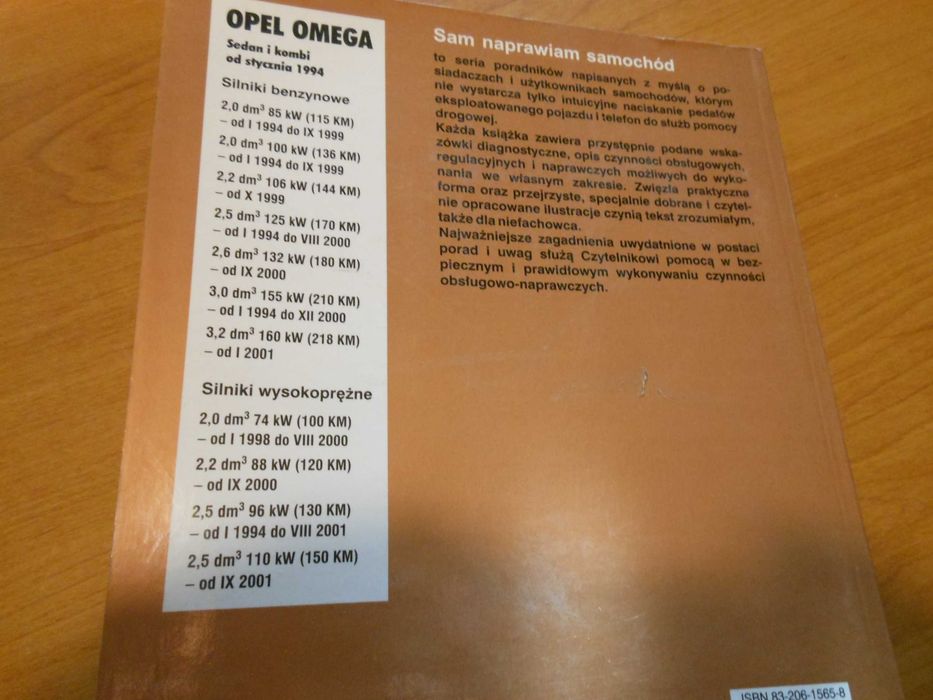 Poradnik serwisowy „Sam naprawiam samochód”  Opel Omega
