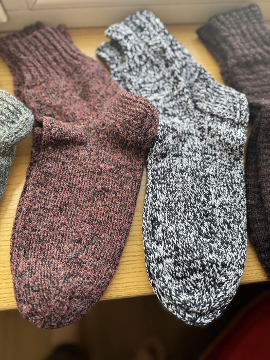 Вʼязані чоловічі шкарпетки. Великий розмір, 45-47.