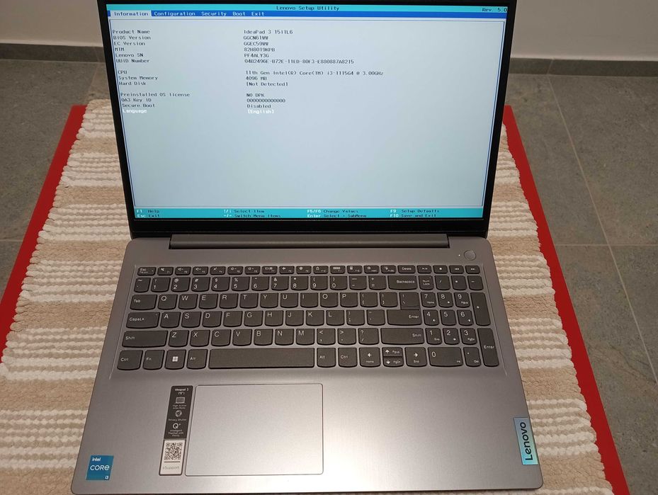 Lenovo IdeaPad 3 15ITL6 15,6" IPS – uszkodzony, na części lub do naprawy