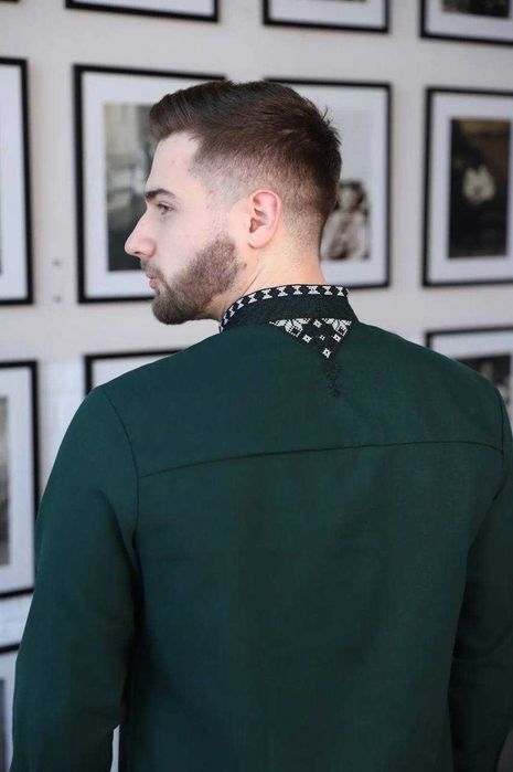 • Чоловіча вишита сорочка вишиванка льон • чоловічі вишиванки льон •