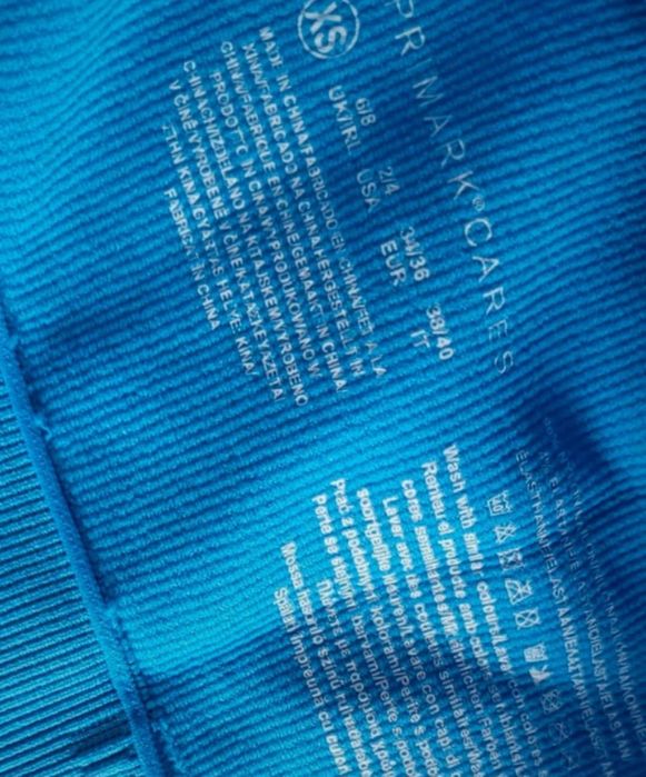 Nowy prążkowany asymetryczny top damski na jedno ramię nylon XS/S