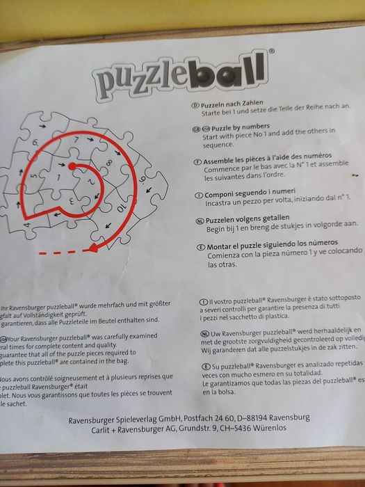 Puzzle Piłka z serii McQueen Zygzag