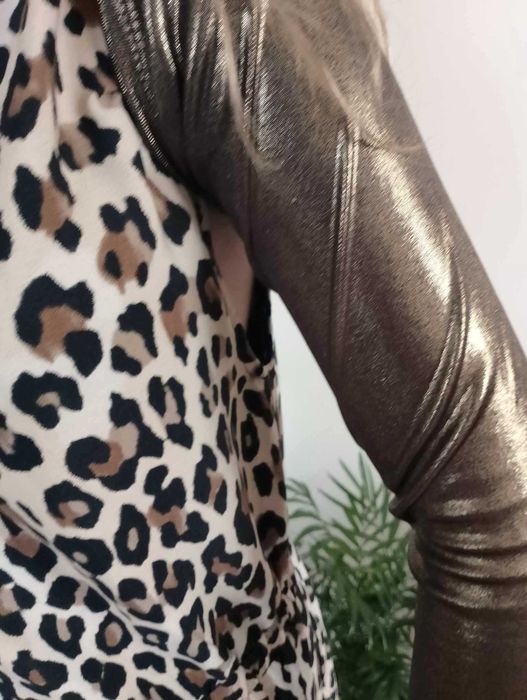 złote bolerko krótkie mieniące  XS/S 34/36 impreza karnawał