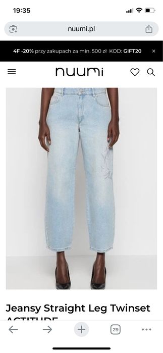 Jeansy twinset Actitude nowe z metką rozmiar 30
