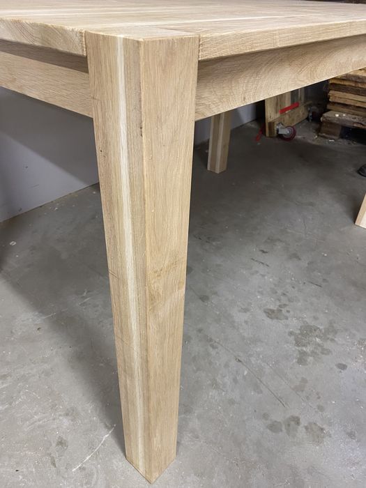 Stół dębowy prostokątny 140x90 cm salonu jadalni lite drewno wosk