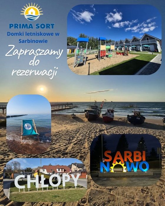 Domki letniskowe nad morzem SARBINOWO,CHŁOPY, Urlop,Majówka, promocja,