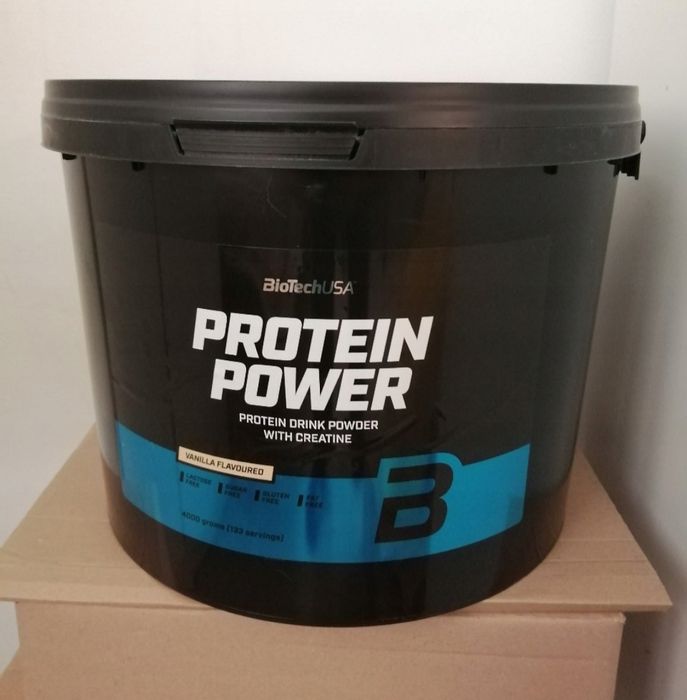 BioTechUSA Protein Power 4 kg – Vanilla – z kreatyną