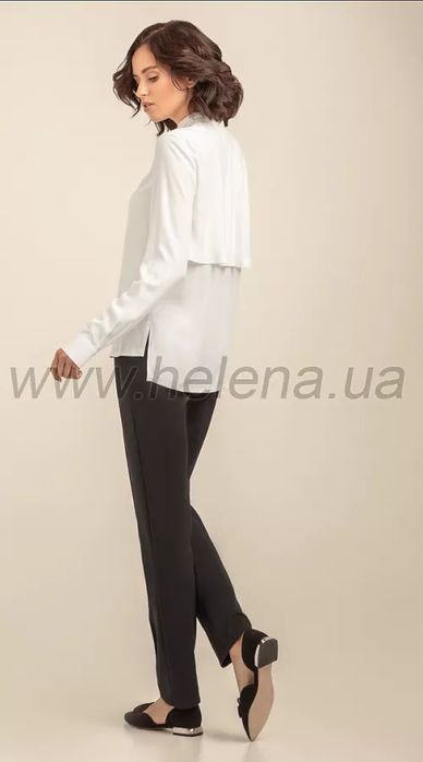 Белая блуза Клико від Helena