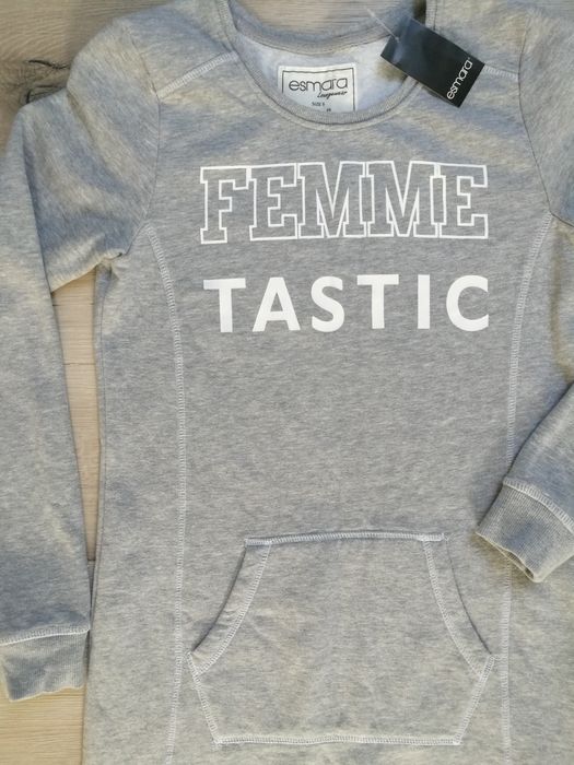 NOWA ciepła dzianinowa sukienka ESMARA 164