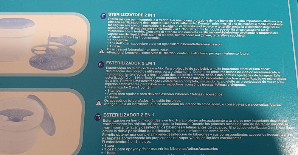 Esterilizador 2 em 1 Neo Baby
