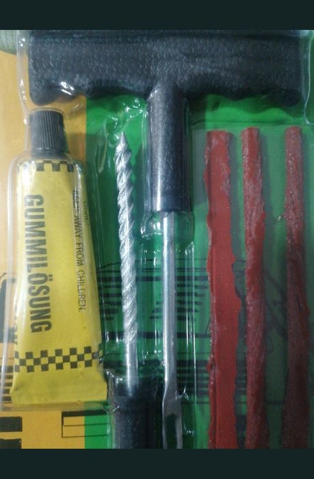 Kit reparação de pneus moto
