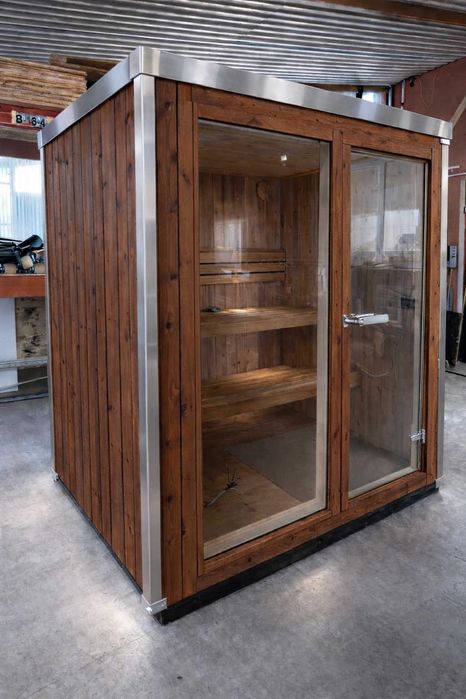 Sauna ETERN - 4 osobowa sauna ogrodowa, piec 7 kw, Harvia | Producent