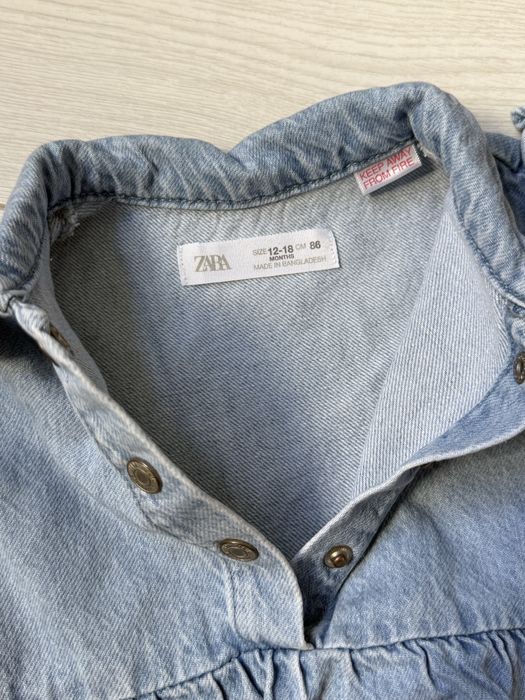 Дитячий джинсовий сарафан Zara