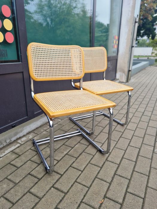 Włoskie krzesło Cesca,Marcel, Breuer,Bauhaus,Mid-Centry,vintage design