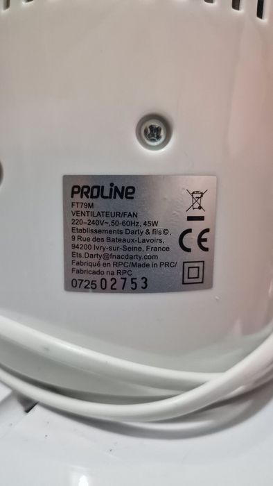 Ventilador Torre Proline FT79M 45W