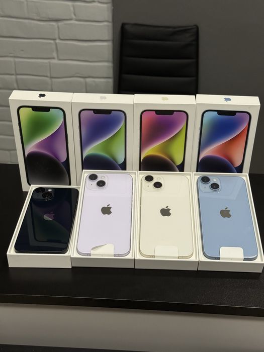 New open iphone 14 128gb blue, starlight, purple, black