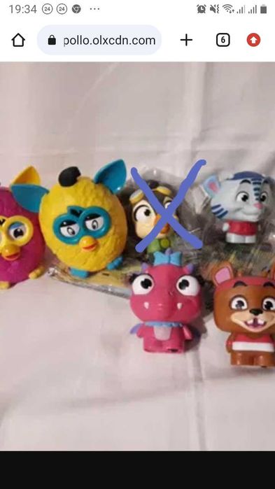 Іграшки з Макдональдс Furby, Губка Боб, Маріо, Барбі і тд