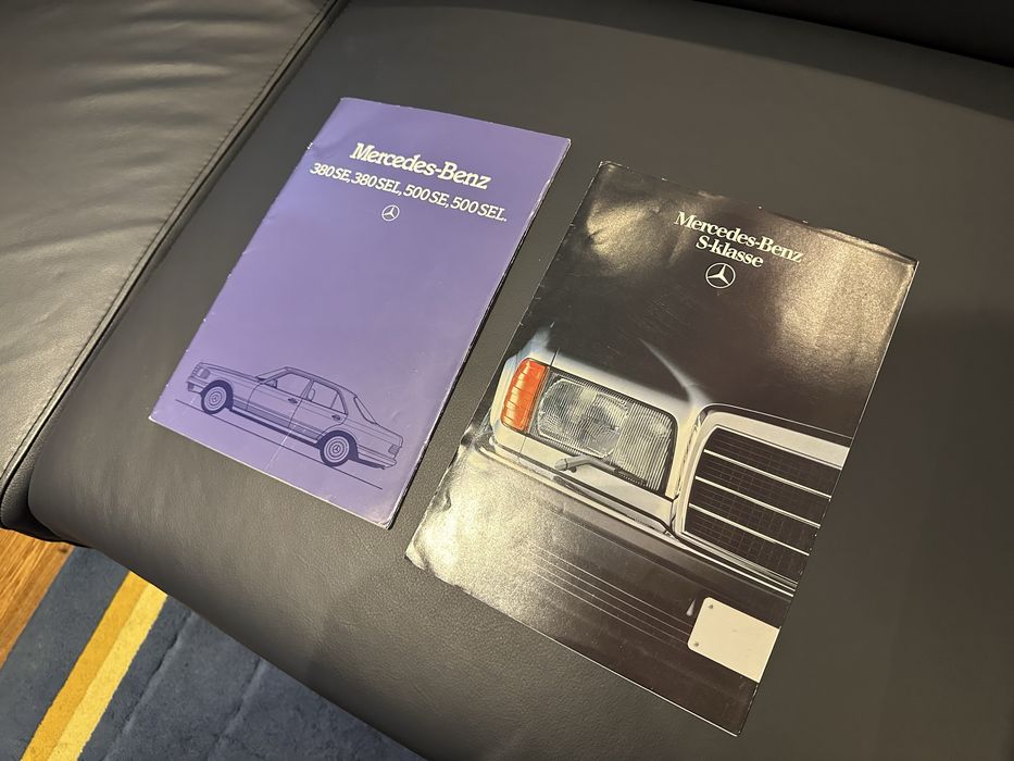 Brochuras originais Mercedes W126