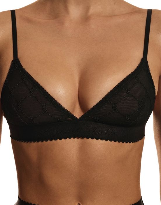 L'essence Studio Embroidered Lace Triangle Bralette