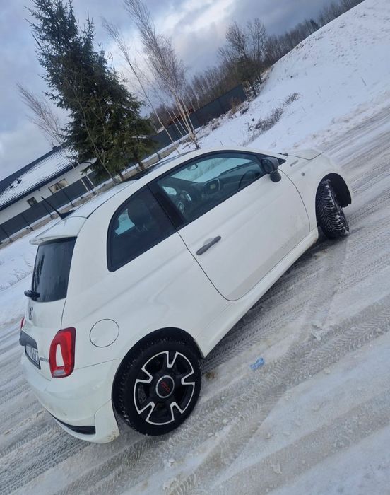 Fiat 500 Sport Hybryd biała perła
