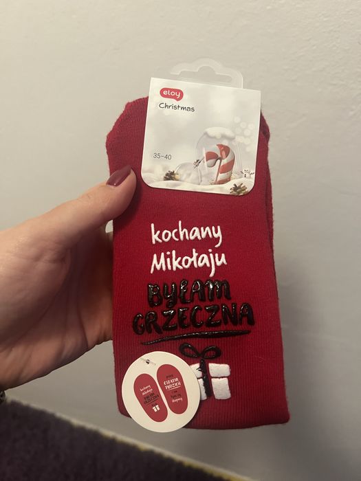 Swiateczne skarpetki antypoślizgowe