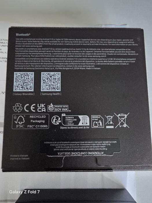 Samsung Watch Ring tamanho 8 Anel inteligente