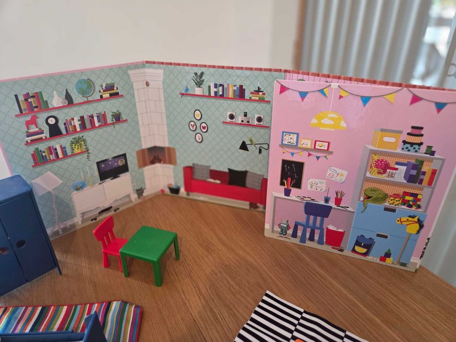 Móveis de Brincar IKEA & Capa Casa de Bonecas - Portátil e Decorativo!