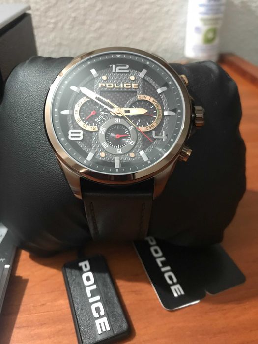 Relógio Police Castanho
