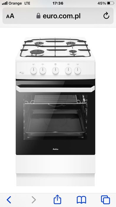 Kuchenka gazowa amica