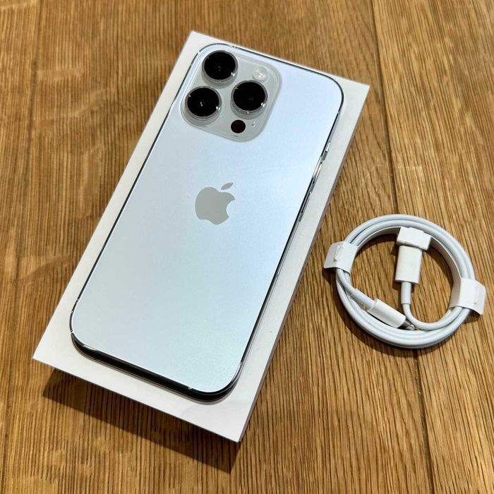  Apple iPhone 14 Pro 128GB Silver Idealny Bat. 100% Gwarancja ROK