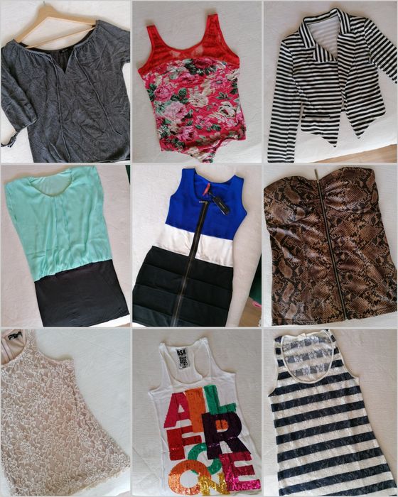 Calções diversos de mulher, bershka e pull and bear, 36 e 38