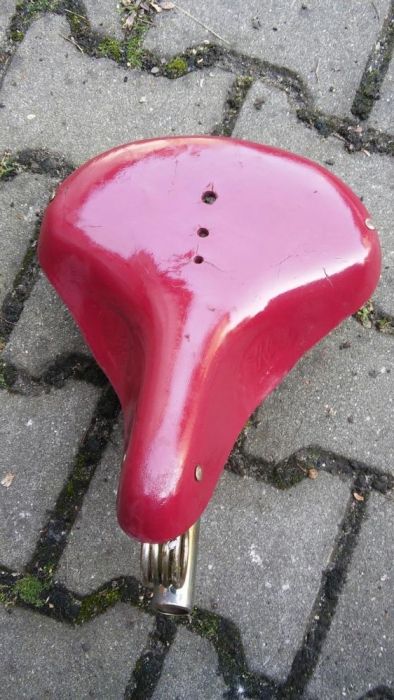 Siodło siodełko skórzane