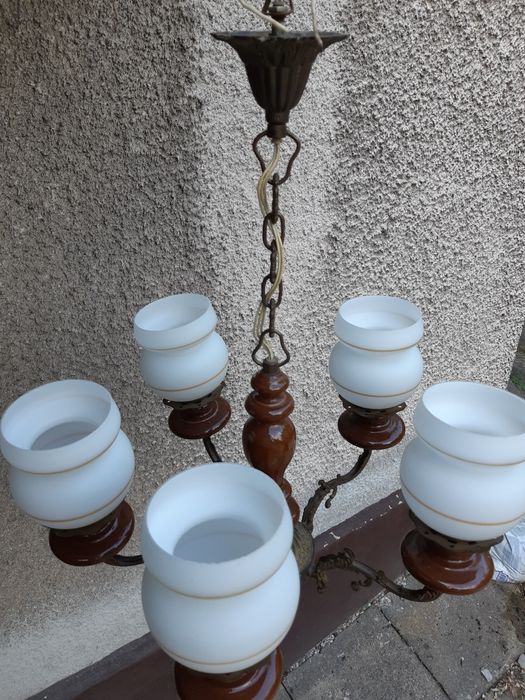 Oświetlenie żyrandol retro