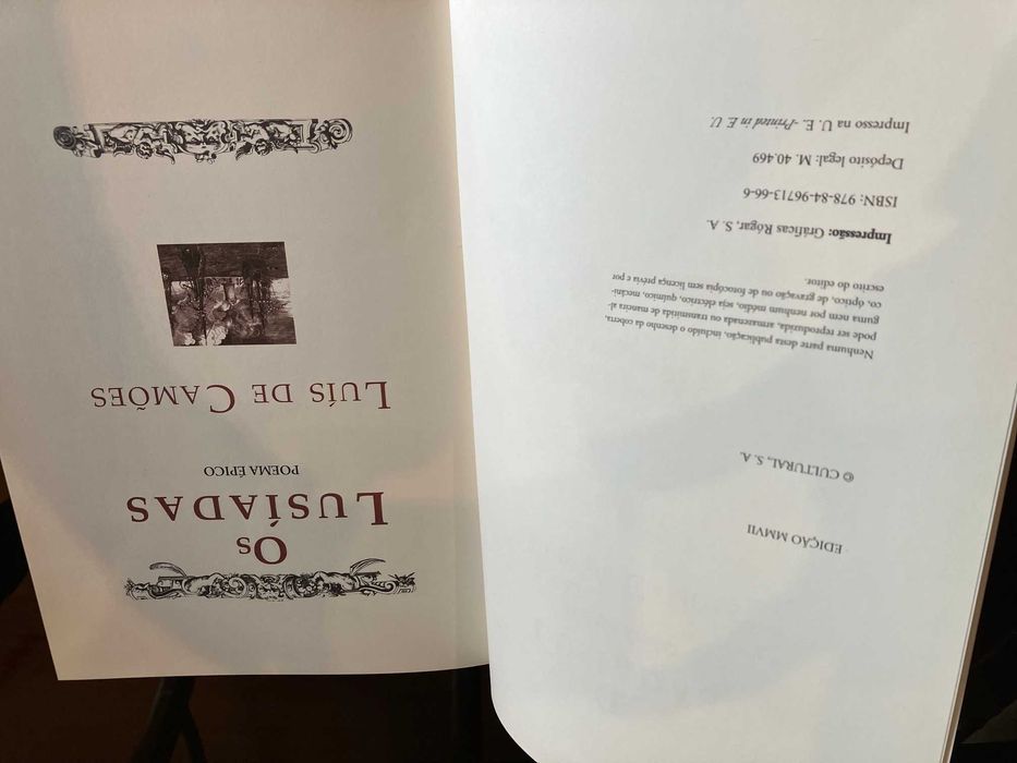 Livro Os Lusíadas Edição Especial MMVII