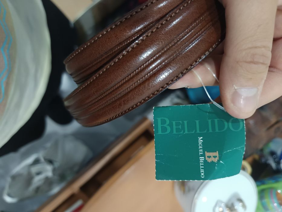 Cinto de Homem em Pele Miguel Bellido – Tamanho 100 (Fabricado em Espanha)