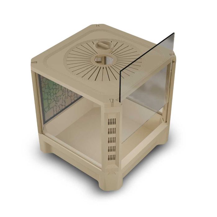 Terrarium 15x15x15 Beżowe Dla Modliszki, Skakuna, Ptasznika, Pająka