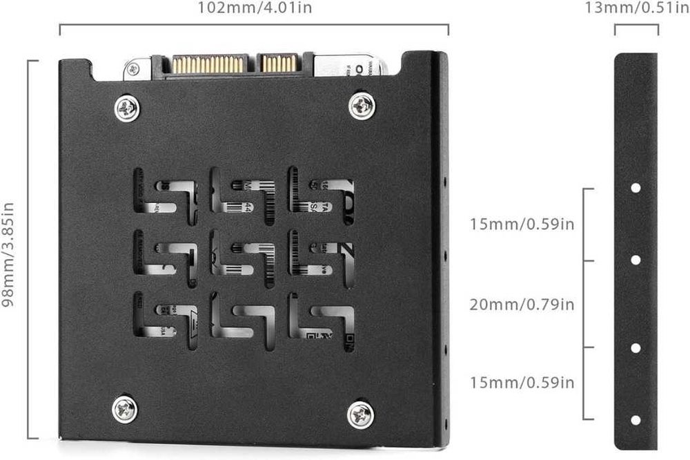 Salcar Ramka montażowa na 2,5 dysków twardych/SSD