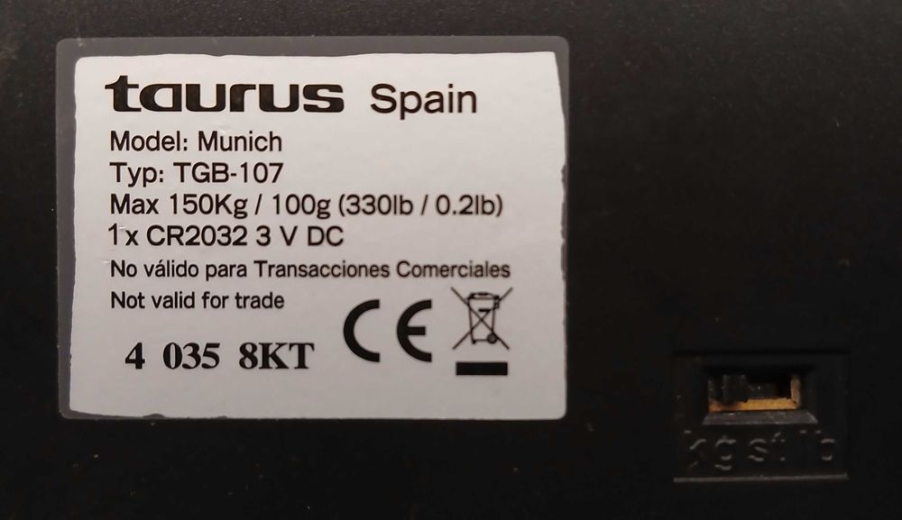 Balança Taurus max 150kg