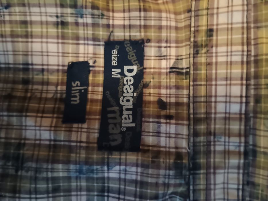 Чоловіча сорочка Desigual M. Синій з оливкою.