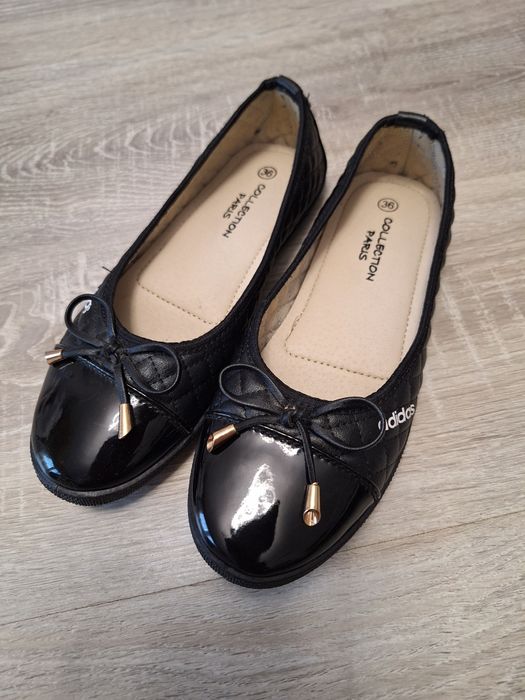 Baleriny damskie czarne