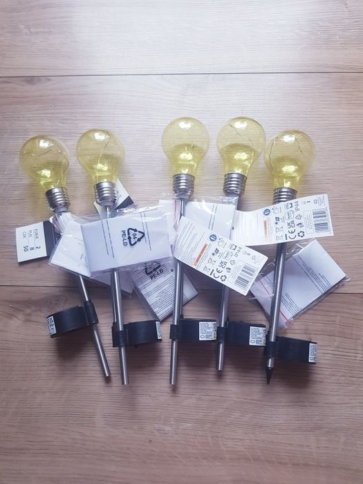 Nowe lampy solarne marki Dealz 5 sztuk