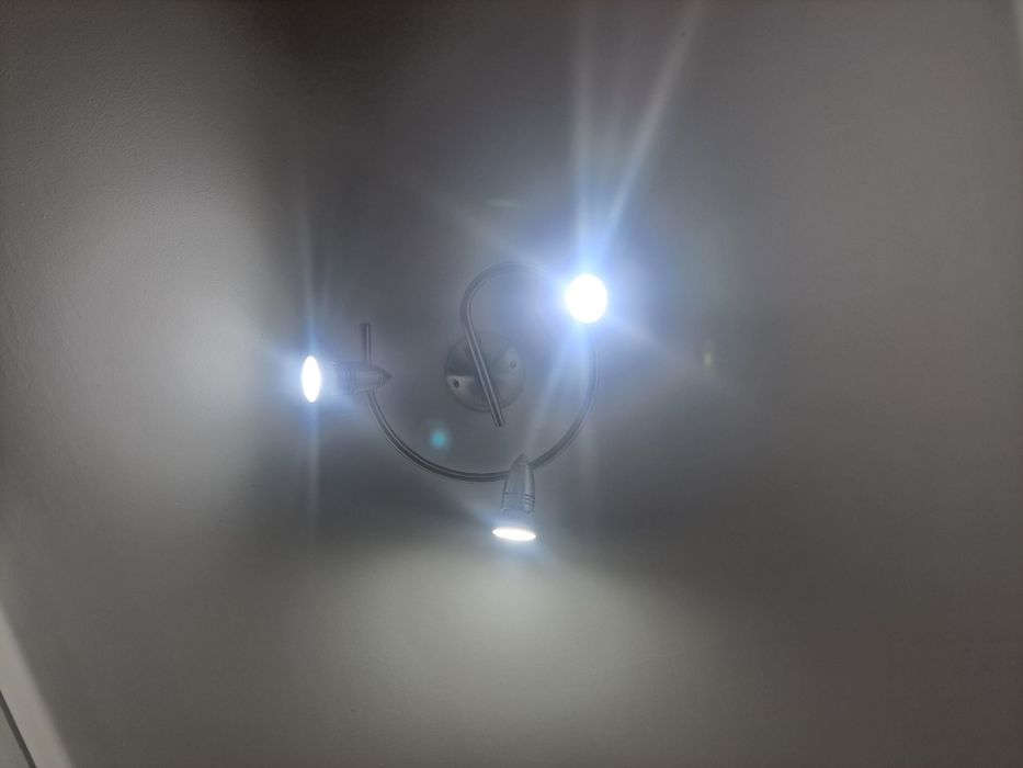 Candeeiro de tecto em inox