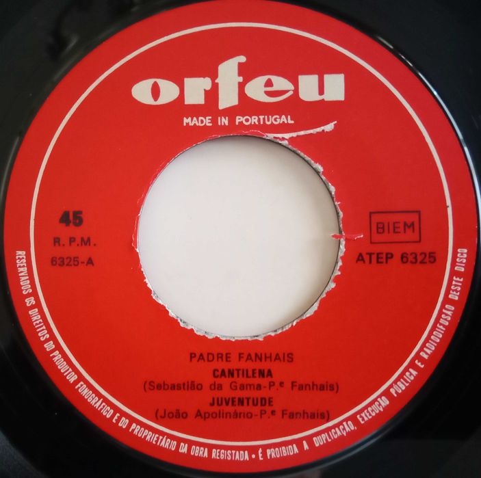 Francisco (Padre) Fanhais	- - - - -	Cantilena	- - - - -	EP