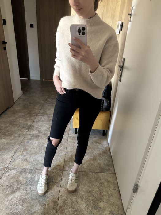 Spodnie jeansowe rurki skinny Bershka 36