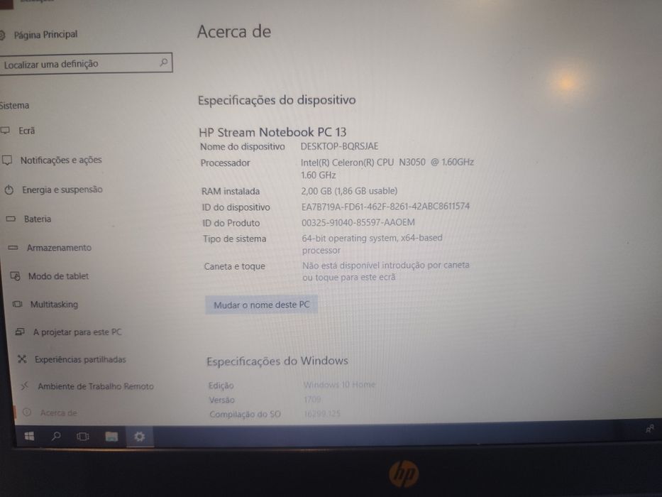 Portátil HP Stream