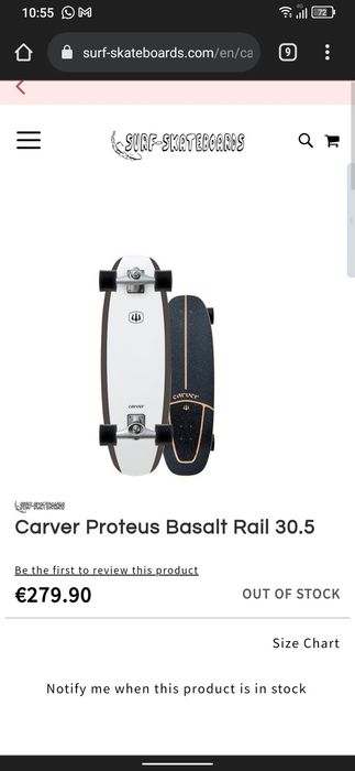 Surf skate Carver